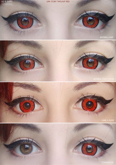 red contact lenses cosplay